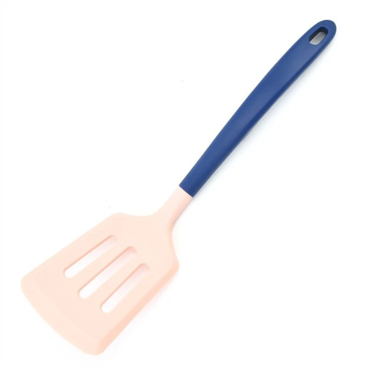 Silicone Slotted Turner Spatula Set Flipper Spatulas For Cooking With Nylon Handle